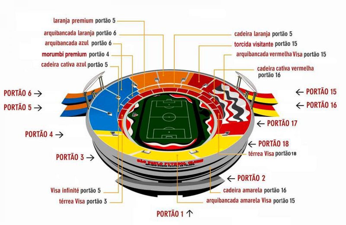 Mapa Cícero-Pompeu-de-Toleda stadion