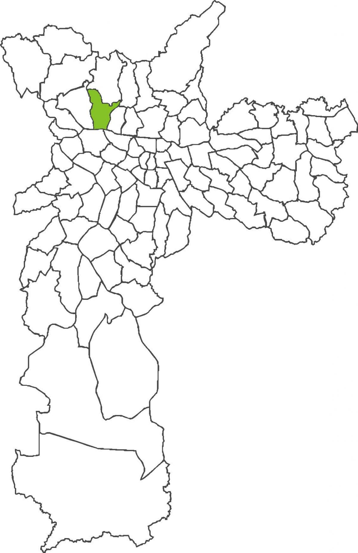 Mapa Freguesia uraditi Ó distriktu