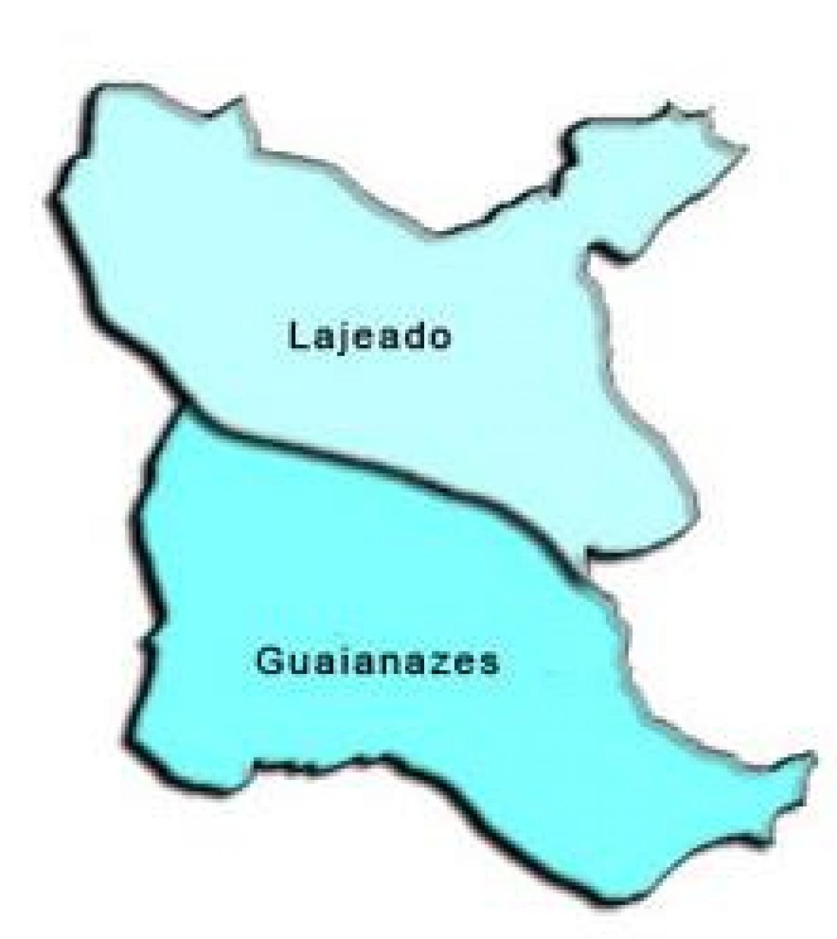 Mapa Guaianases pod-prefektura