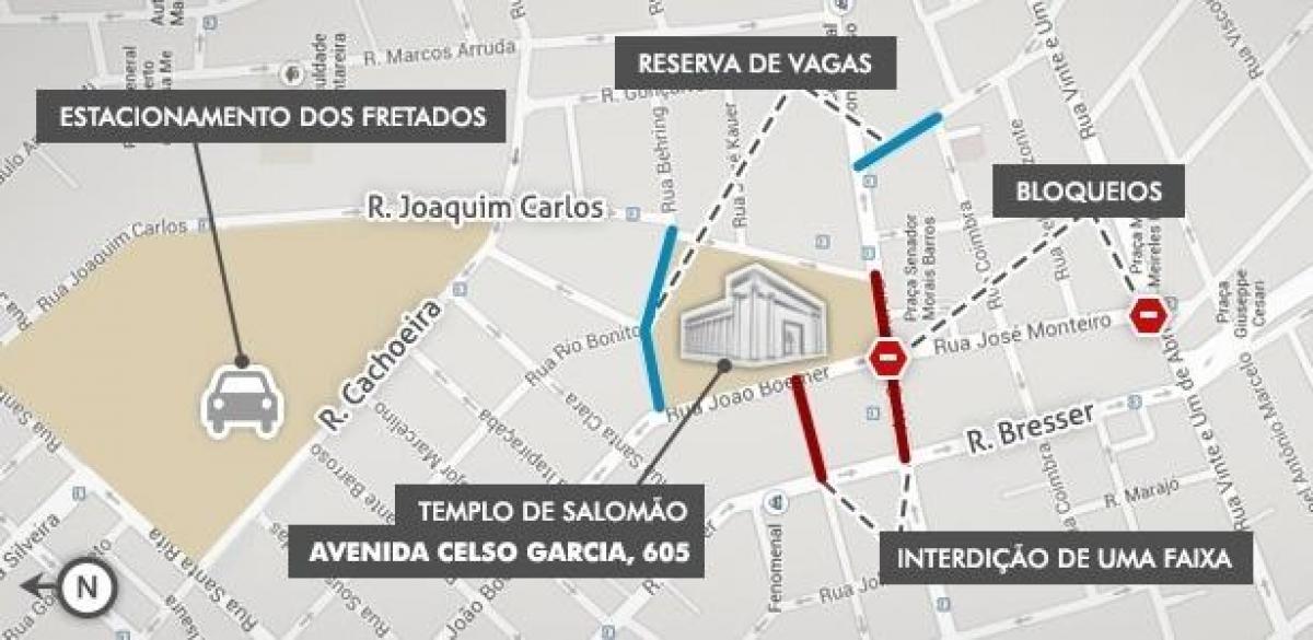 Mapa Hram Solomon Sao Paulo