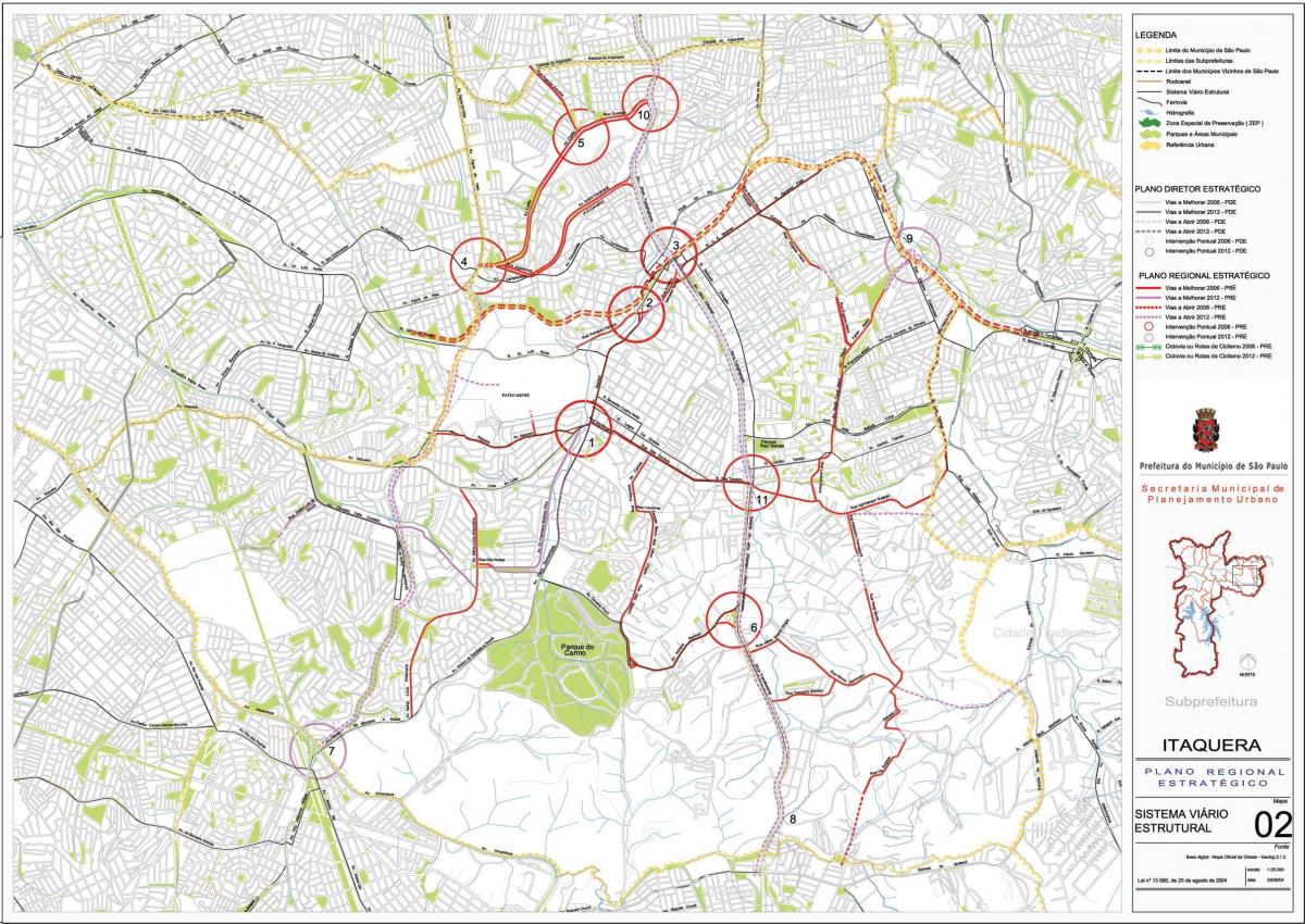 Mapa Itaquera Sao Paulo - Putevi