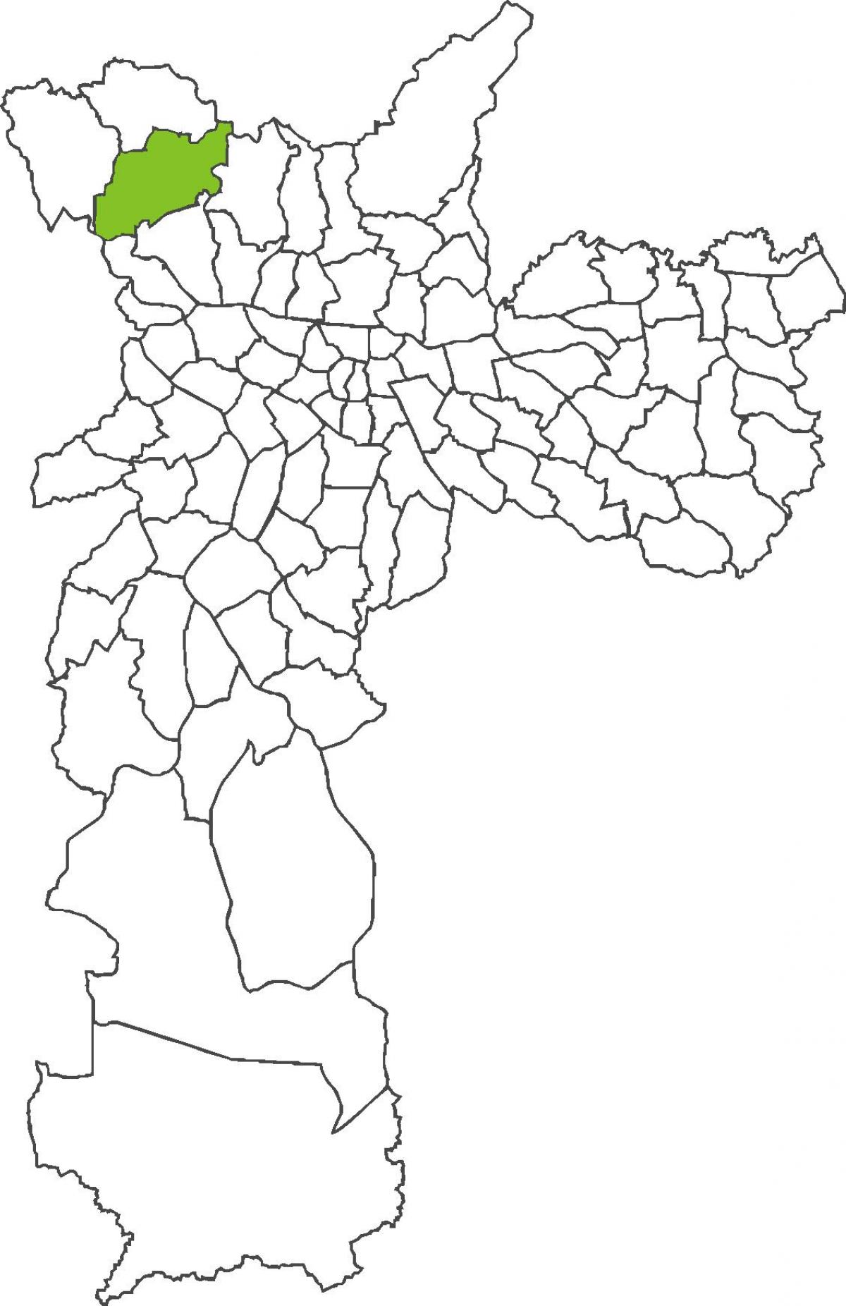 Mapa Jaraguá distriktu