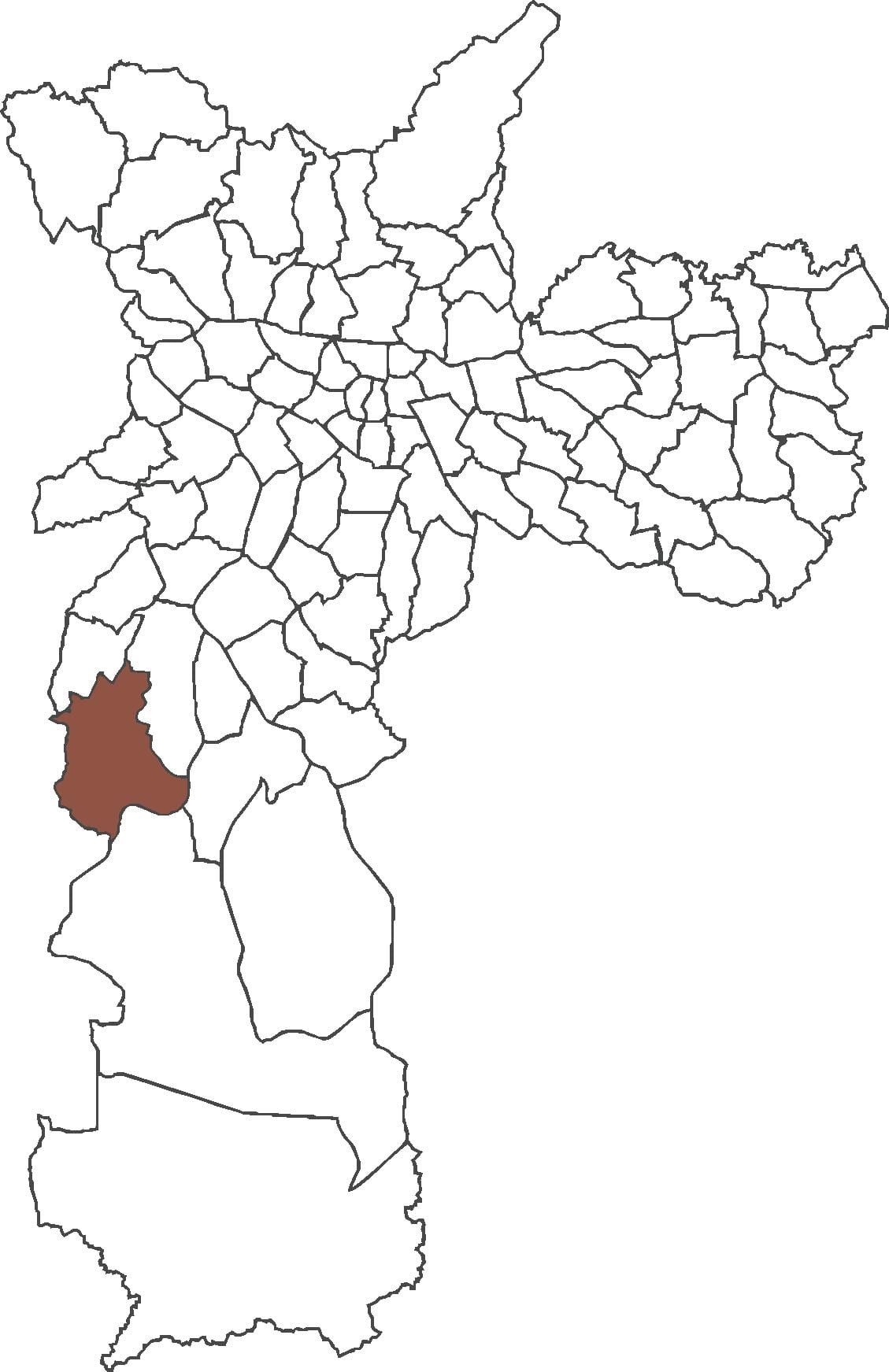 Mapa Jardim Ângela distriktu