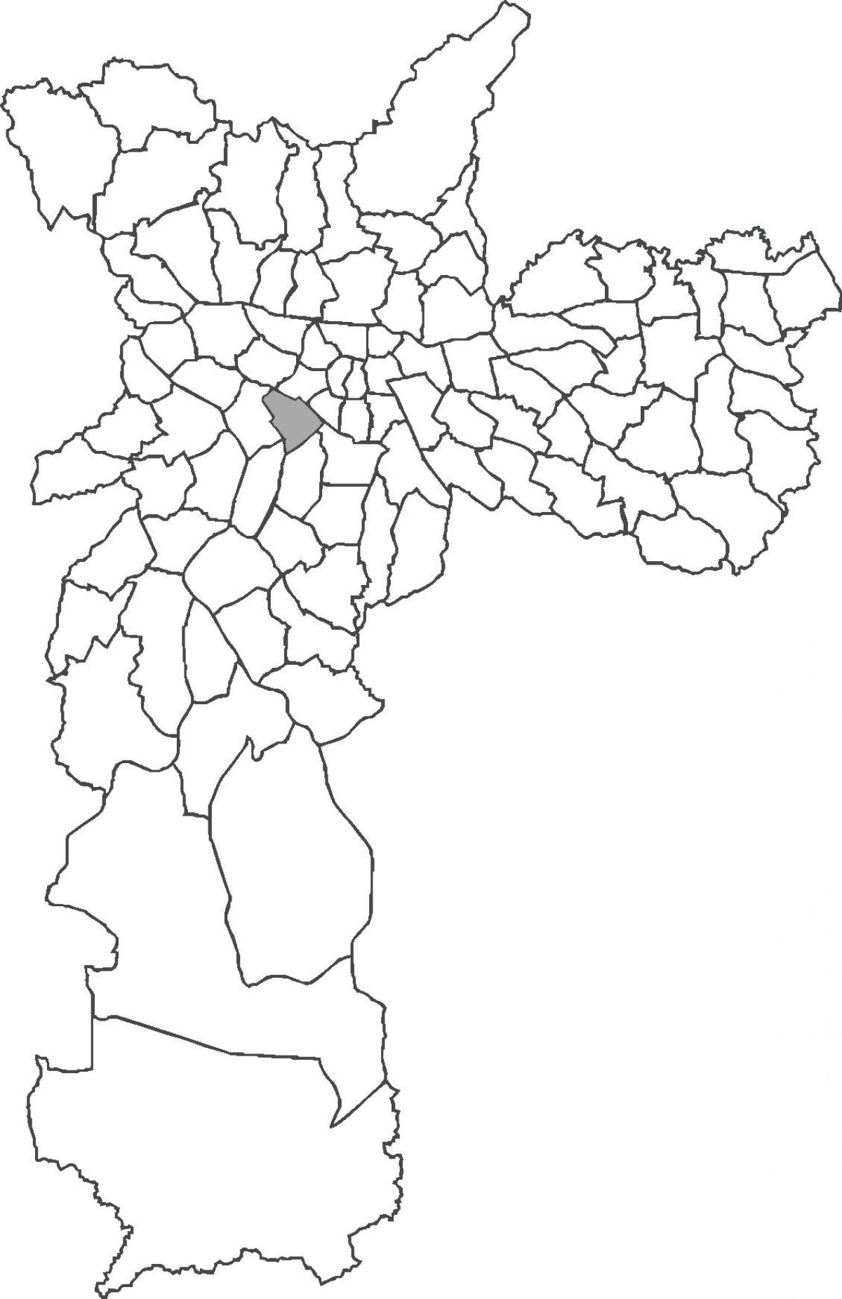 Mapa Jardim Paulista distriktu