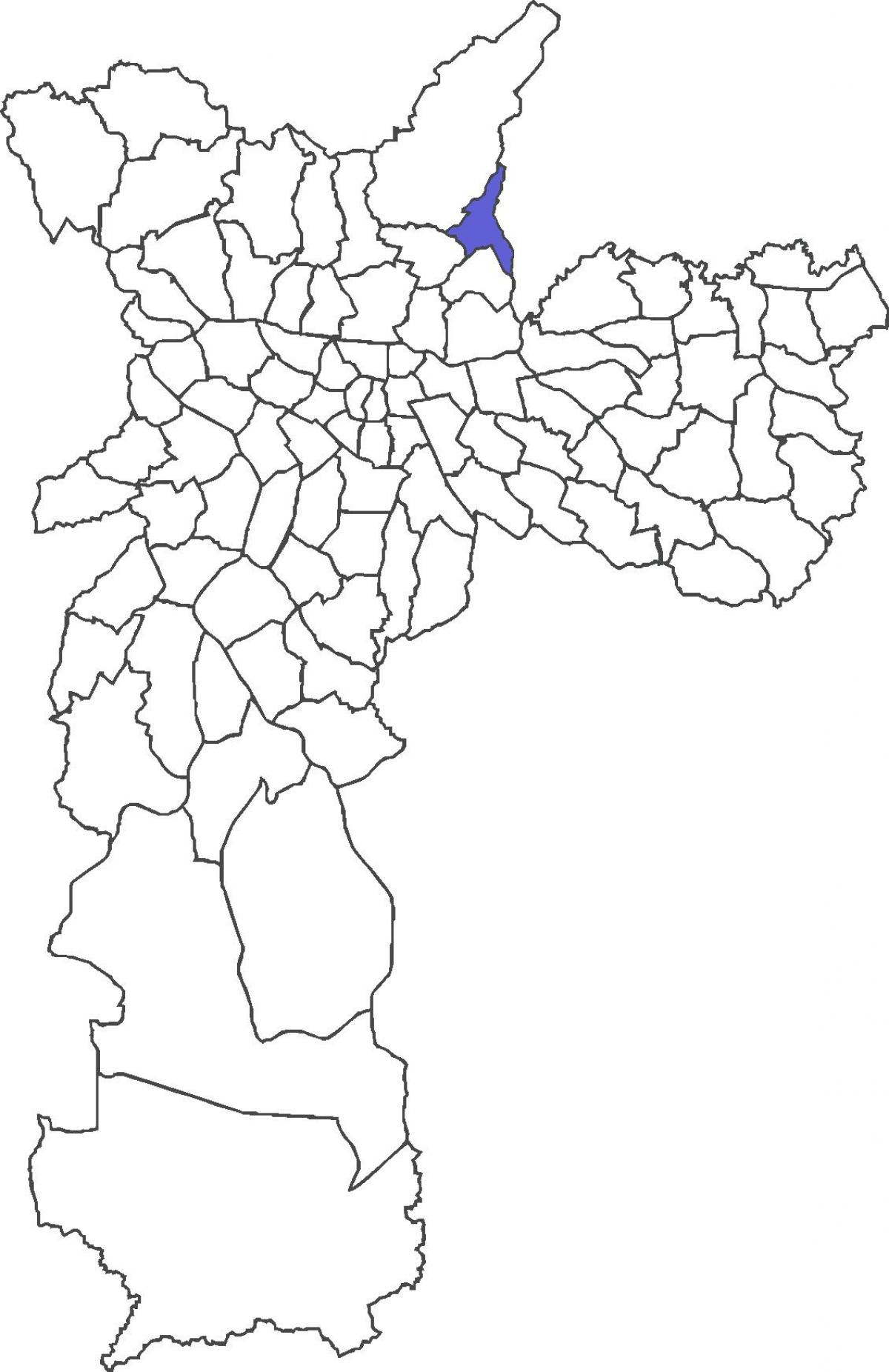 Mapa Jaçanã distriktu
