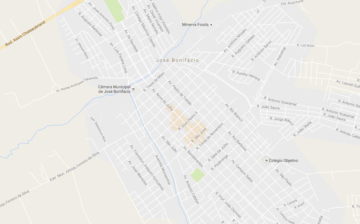 Mapa José Bonifácio Sao Paulo
