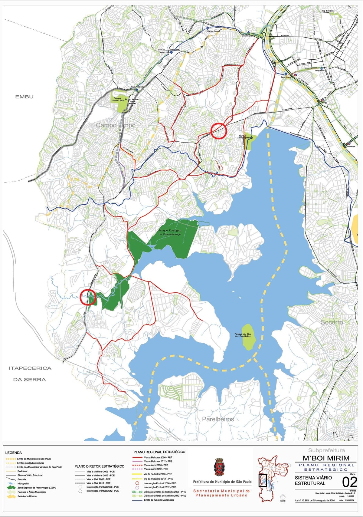 Mapa M'Boi Mirim Sao Paulo - Putevi