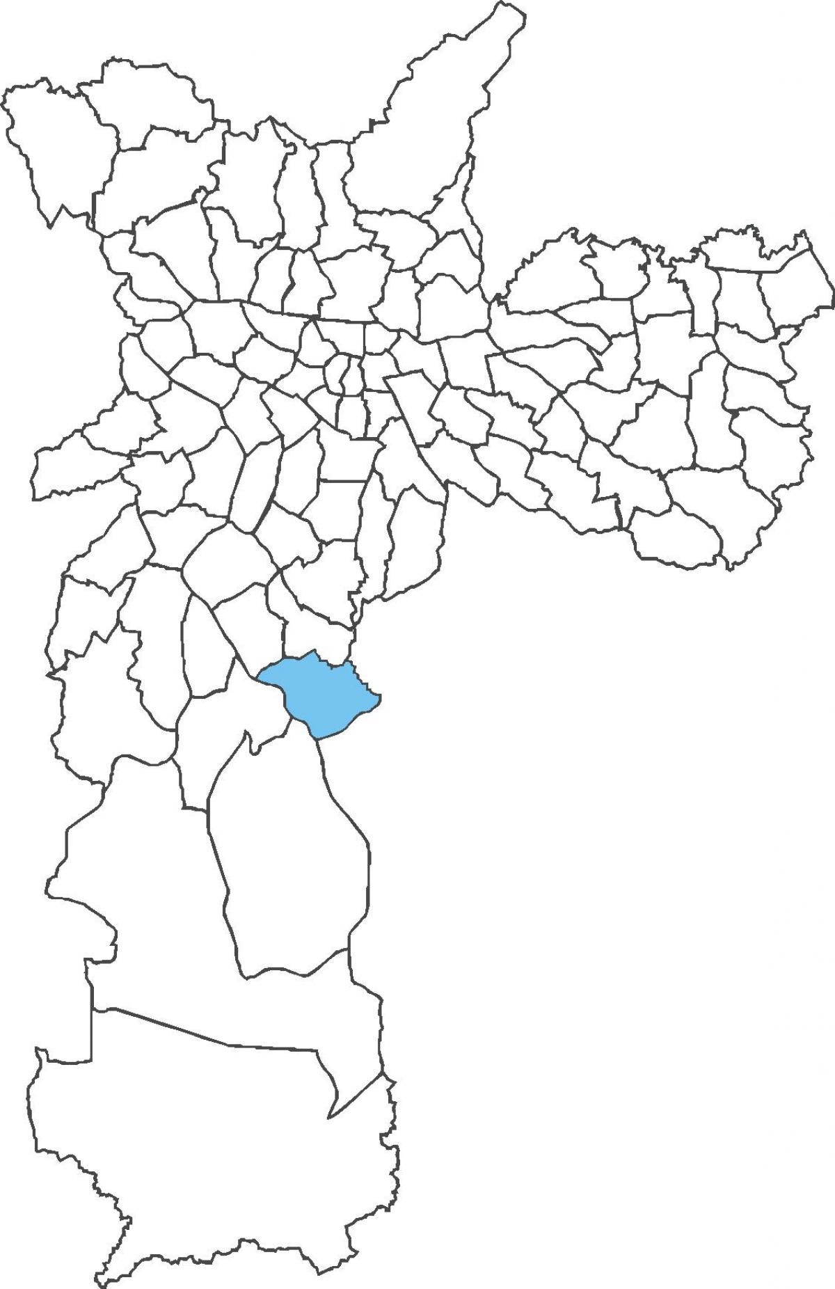 Mapa Pedreira distriktu