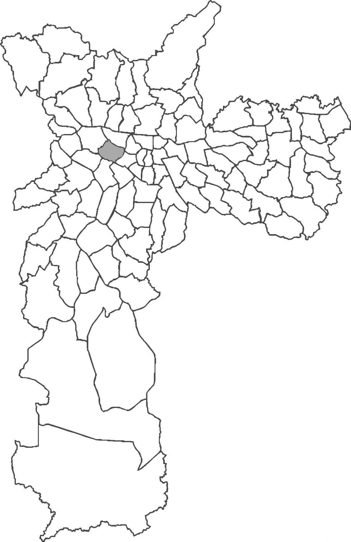 Mapa Perdizes distriktu