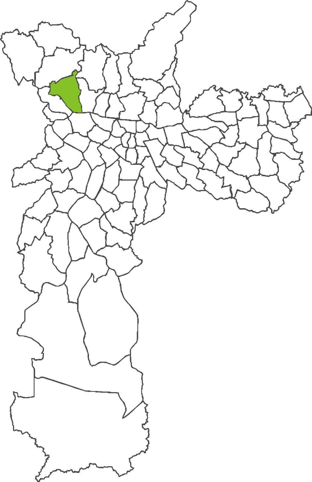 Mapa Pirituba distriktu