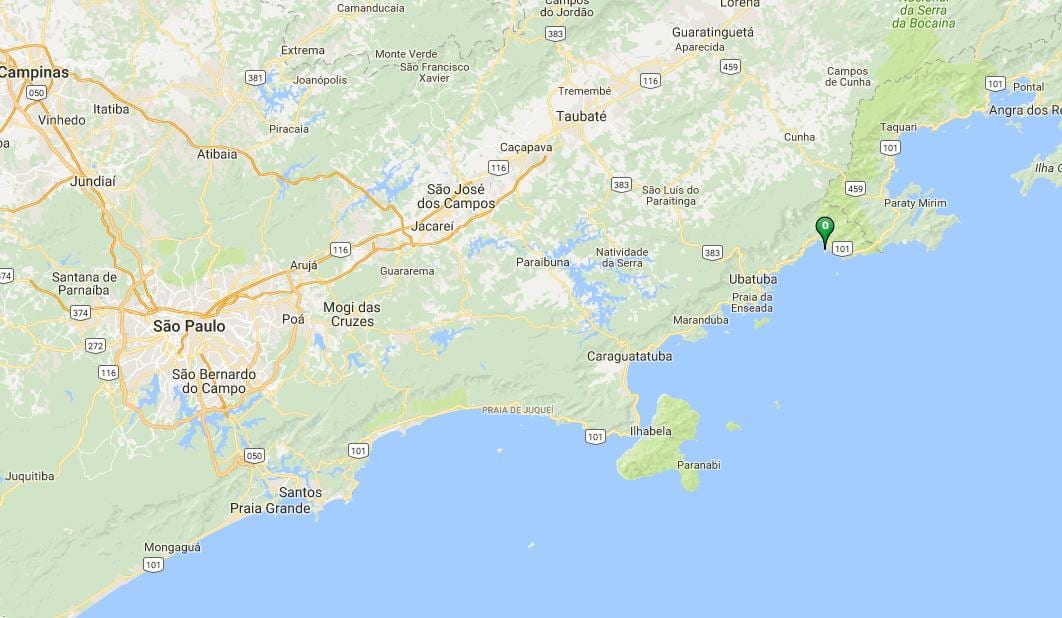 Mapa plaži Almada