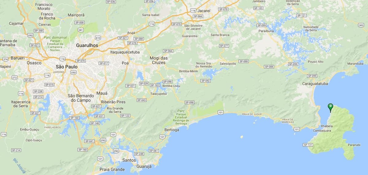 Mapa plaži Barreiros