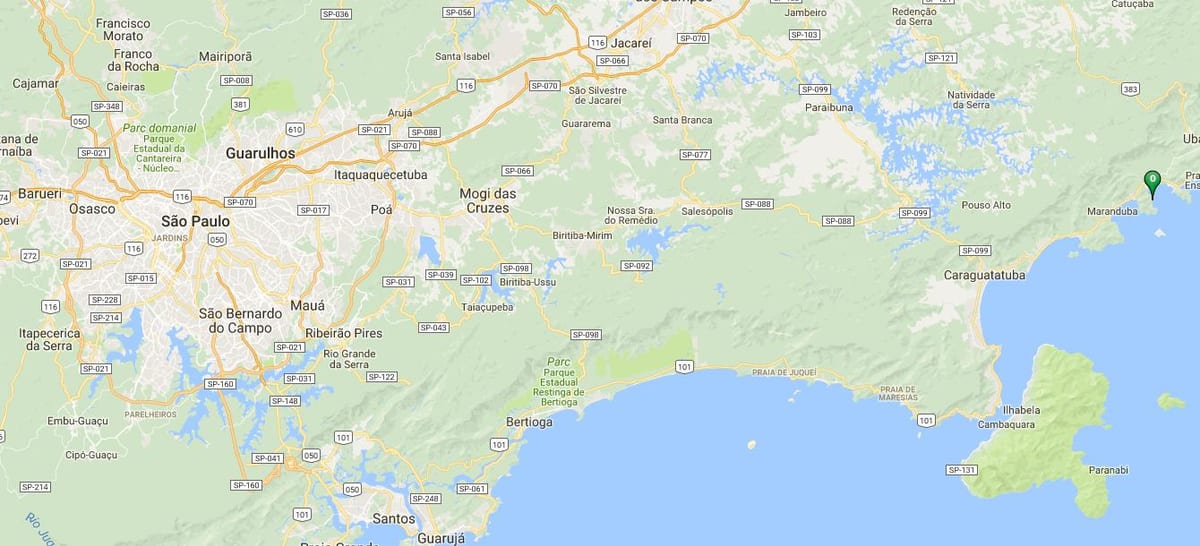 Mapa plaži "Bravo"