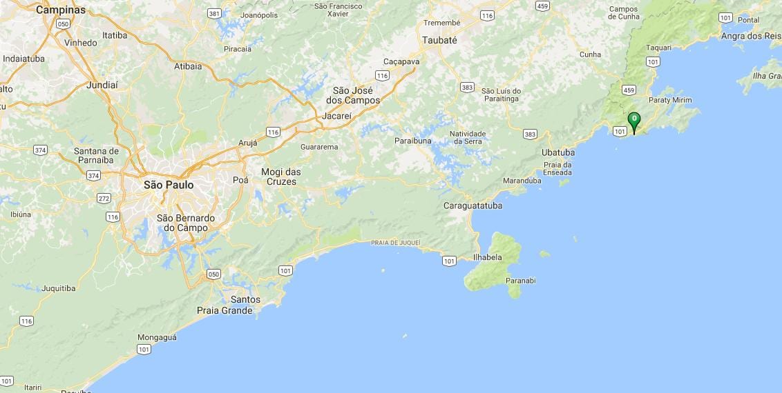 Mapa plaži Camburi