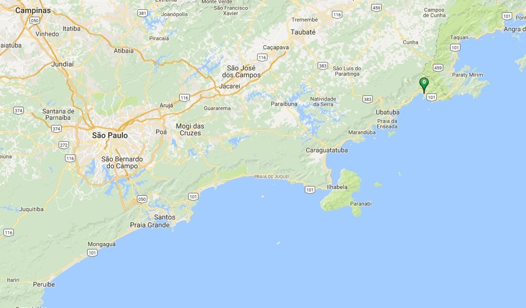Mapa plaži Estaleiro