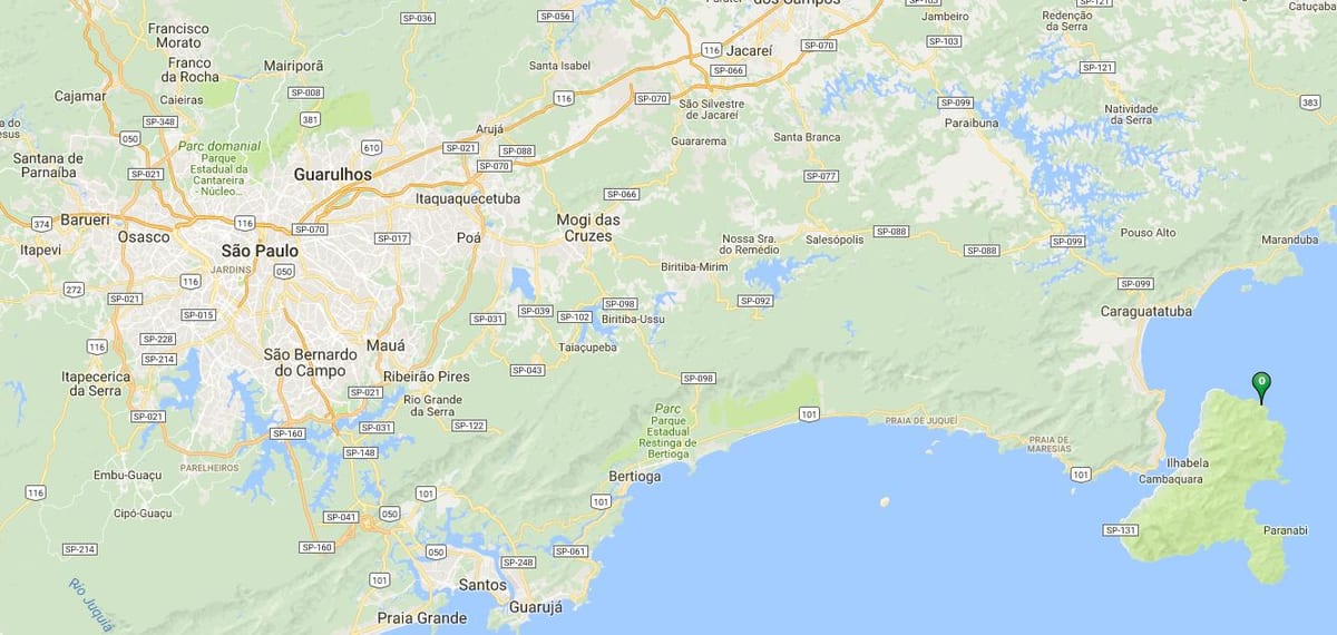 Mapa plaži Fome