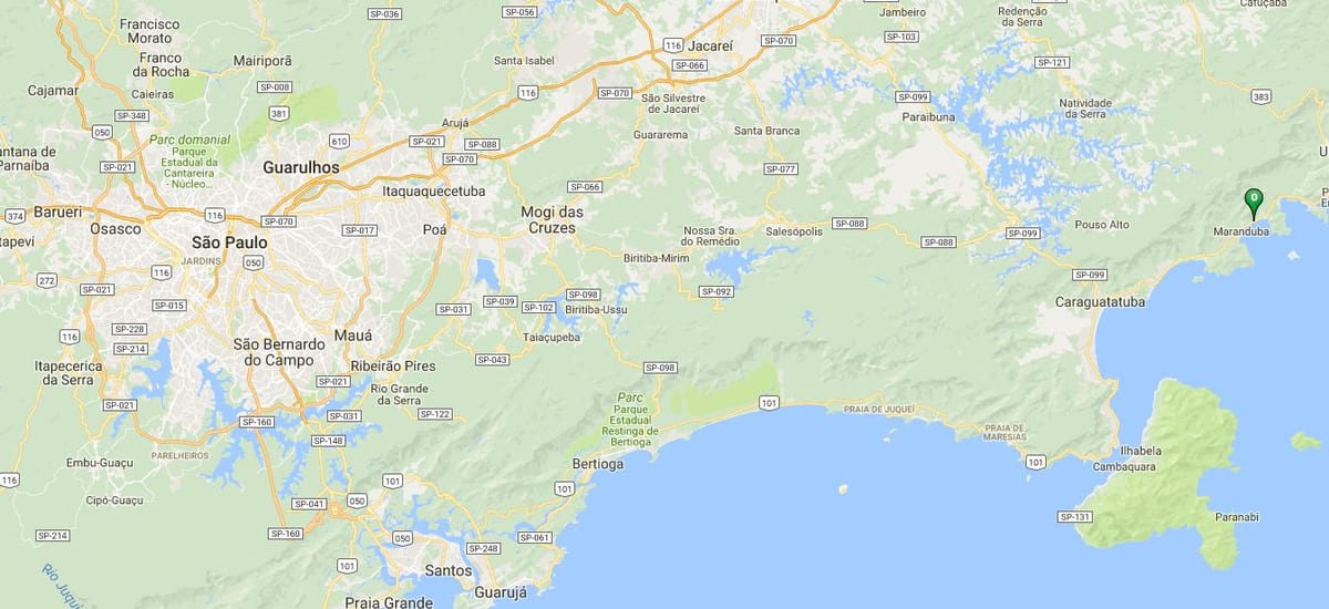 Mapa plaži Oeste