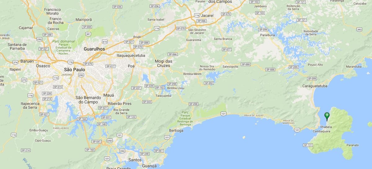 Mapa plaži Pequeá