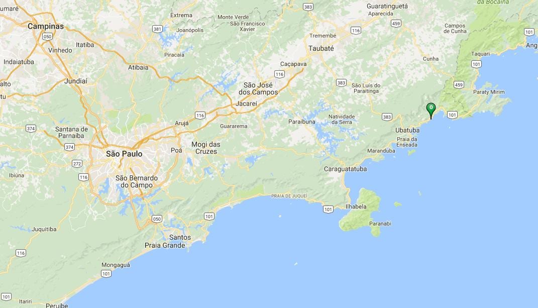 Mapa plaži Prumirim