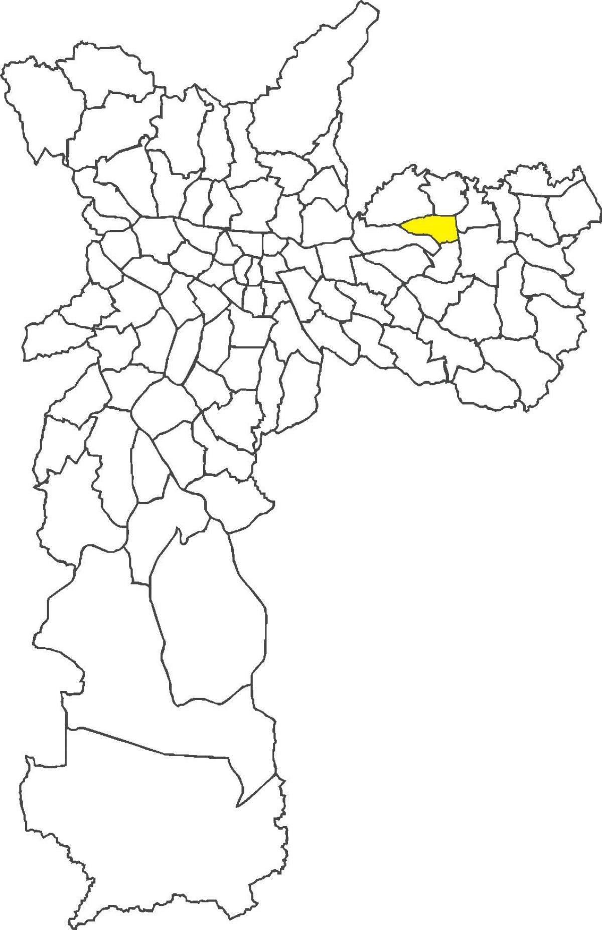 Mapa Ponte Rasa distriktu