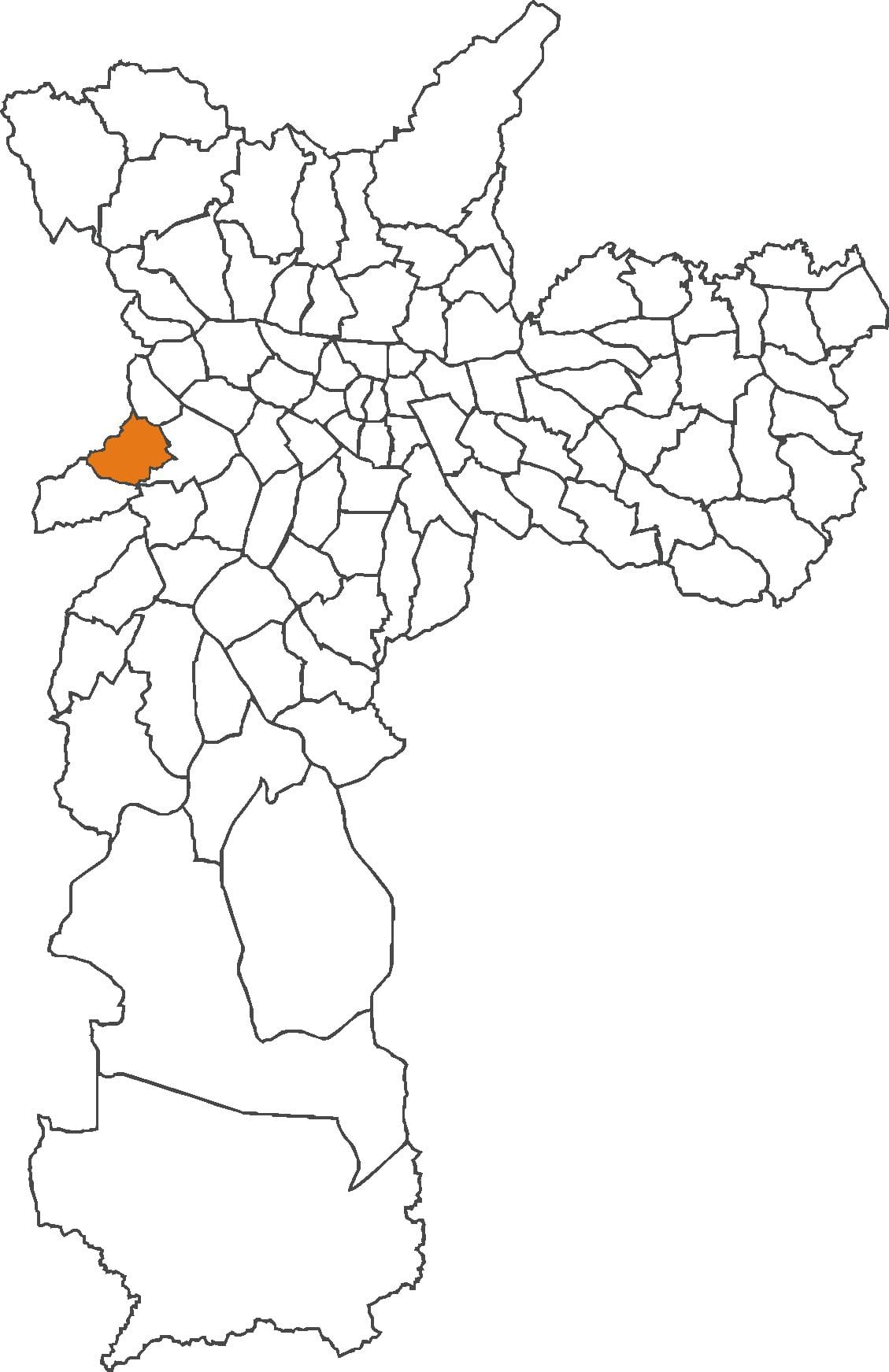 Mapa Rio pequeno šutira distriktu