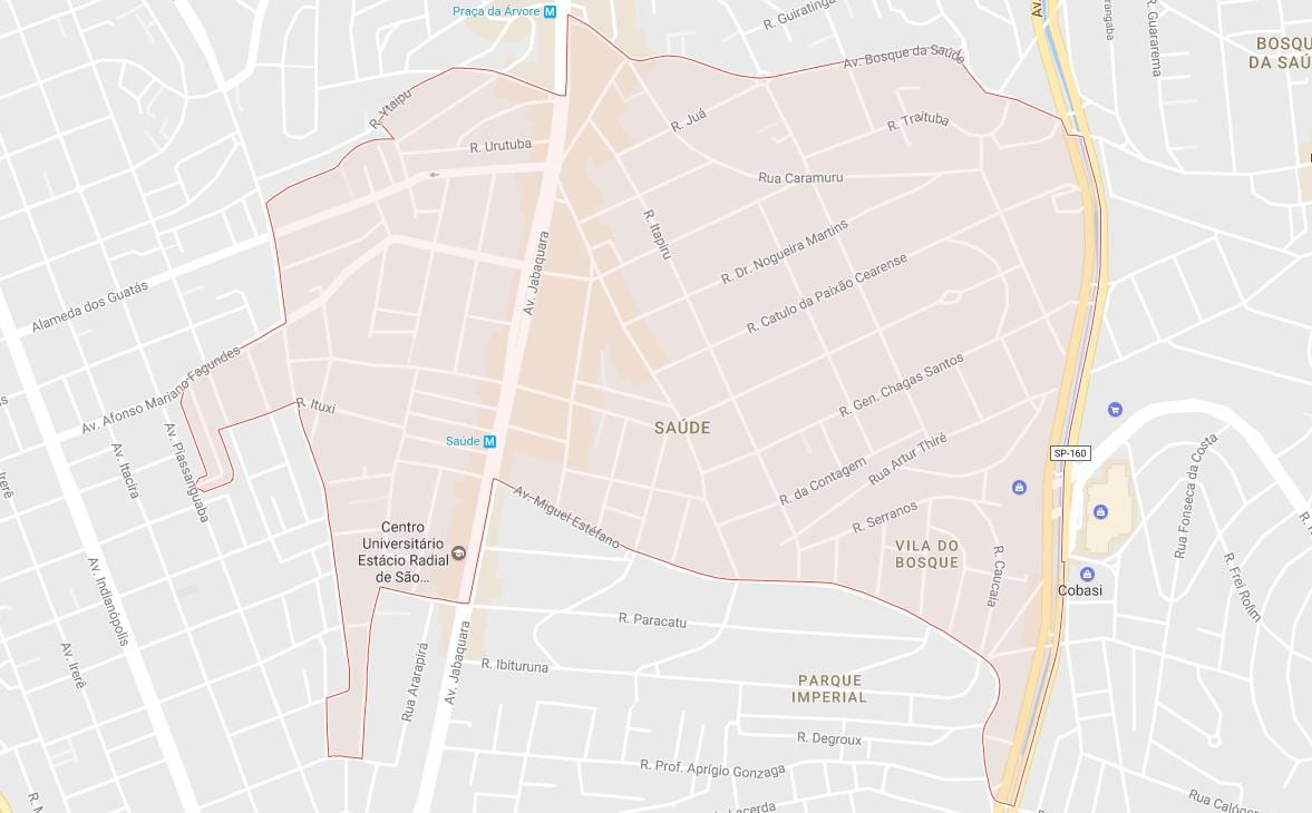 Mapa Saúde Sao Paulo