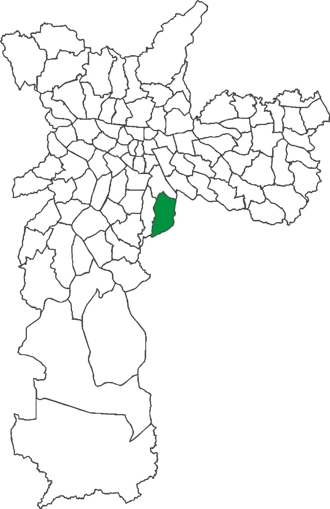 Mapa Sacomã distriktu