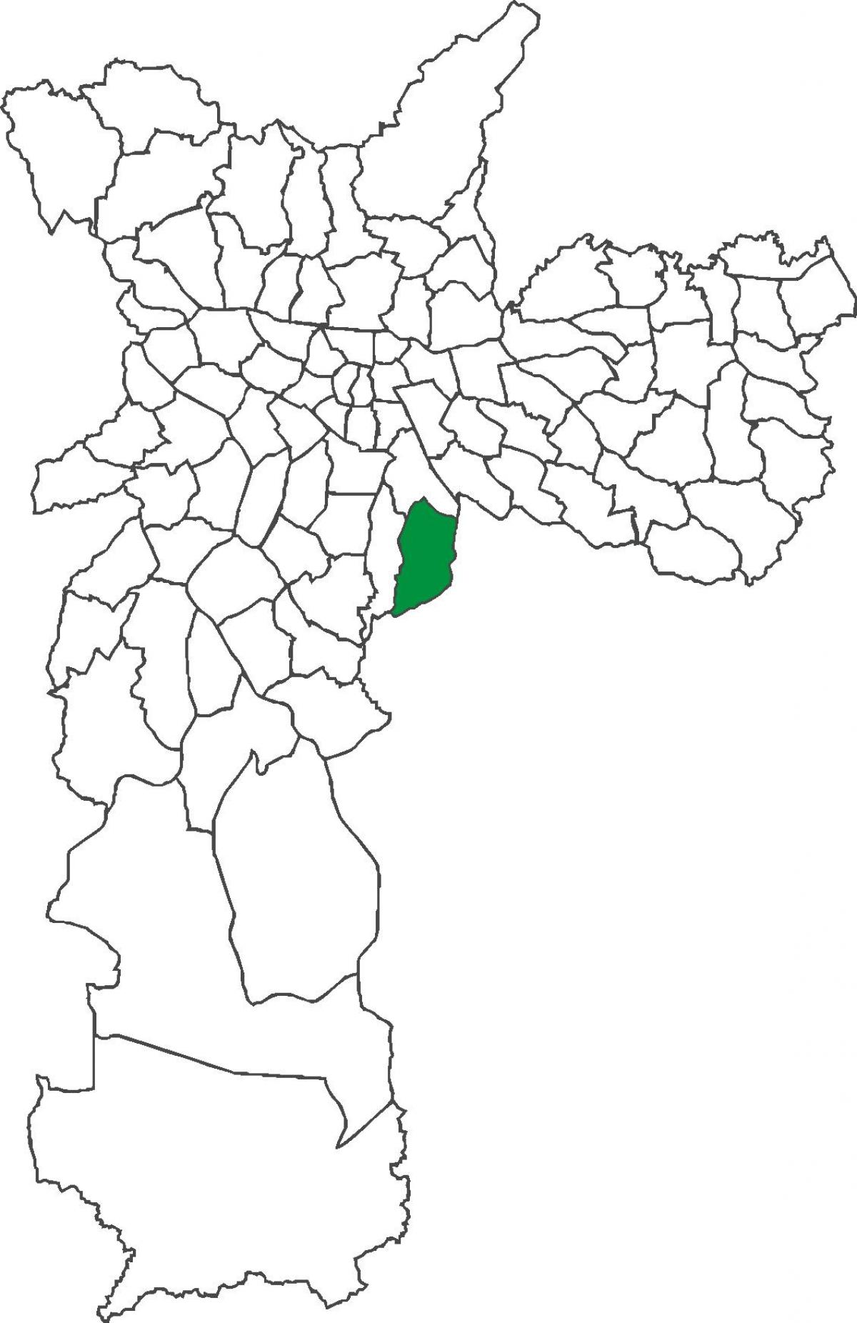 Mapa Sacomã distriktu