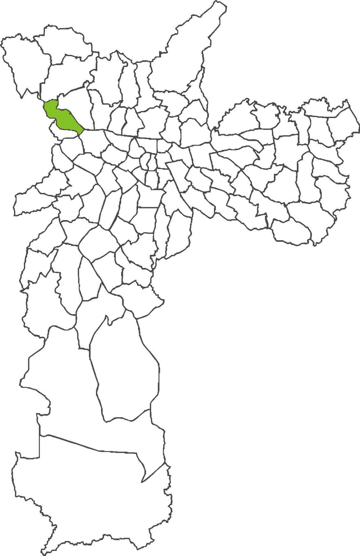 Mapa Sao Domingov distriktu