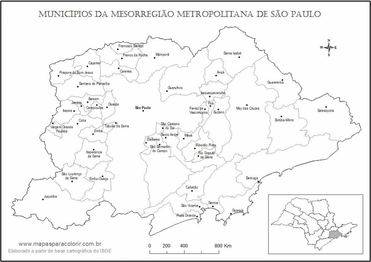 Mapa Sao Paulo devica