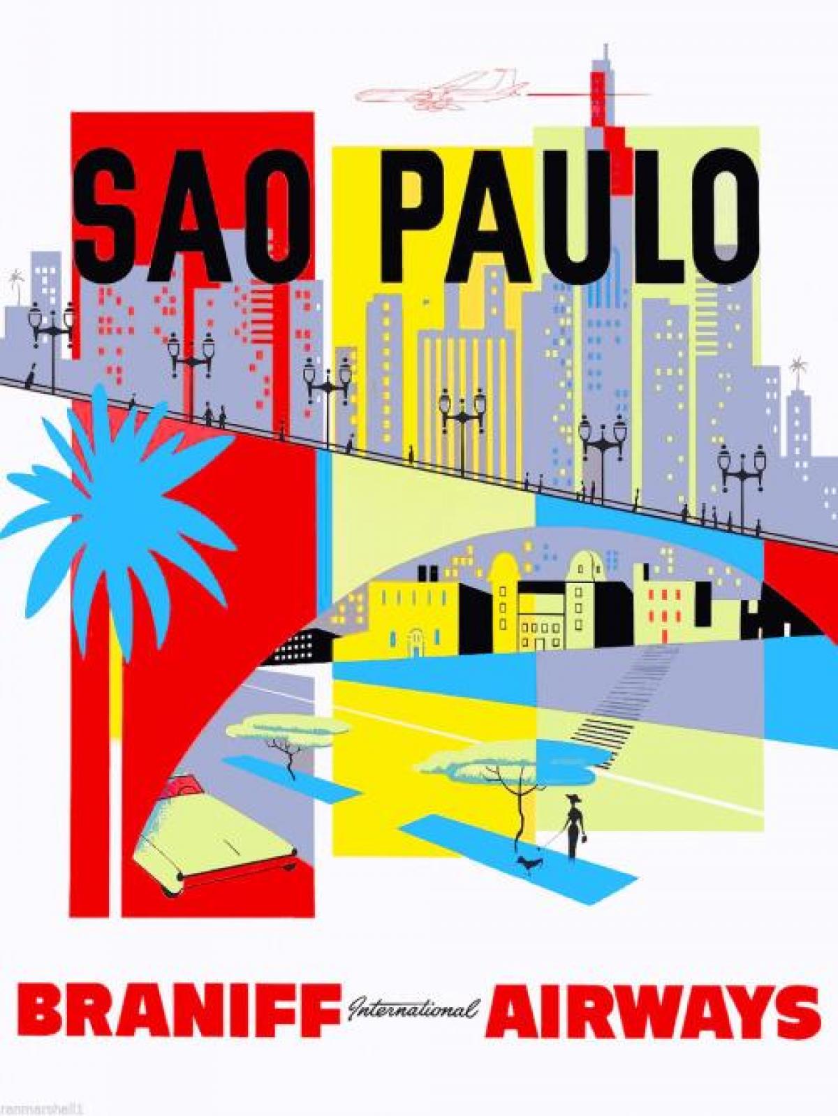 Mapa Sao Paulo tapete