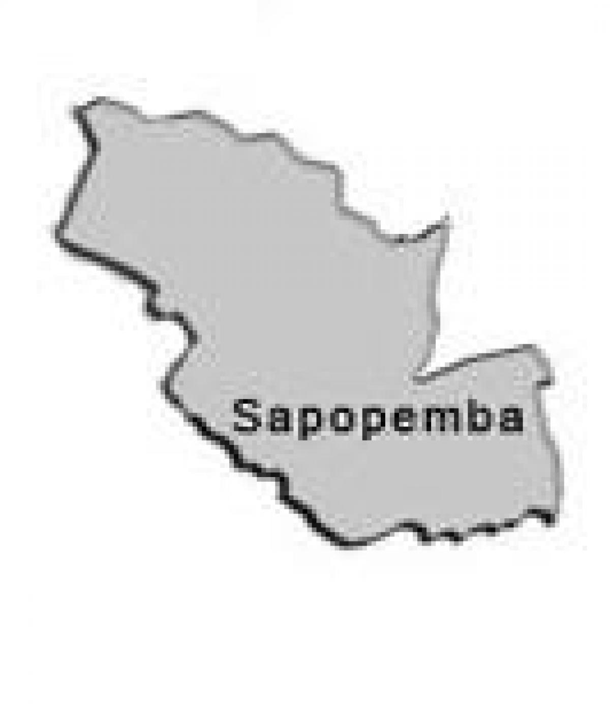 Mapa Sapopembra pod-prefektura