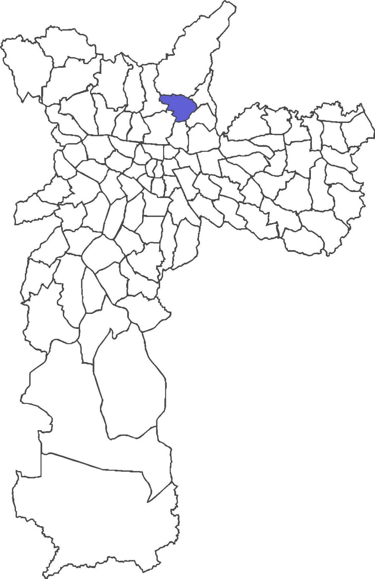 Mapa Tucuruvi distriktu