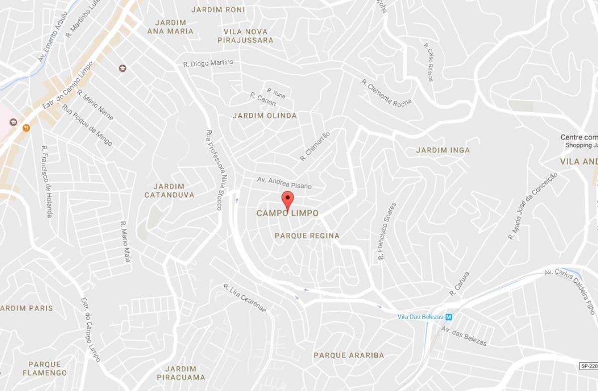 Mapa Unajmili Limpo Sao Paulo
