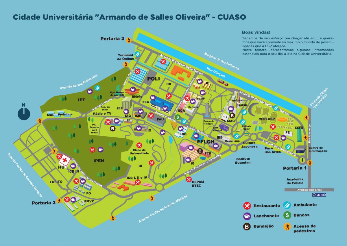 Mapi univerziteta Armando de Salles Oliveira - CUASO