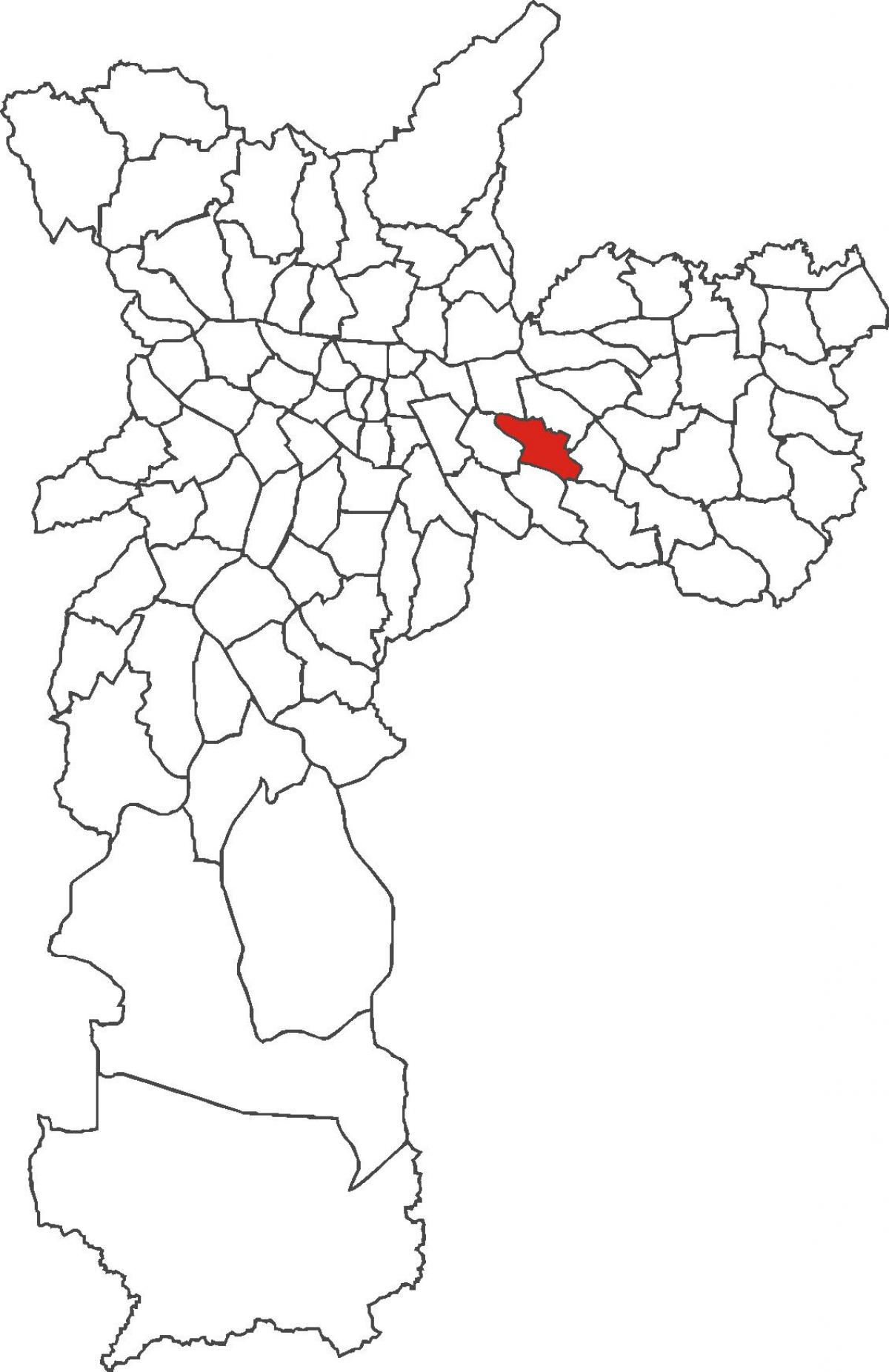 Mapa Vila Formosa distriktu