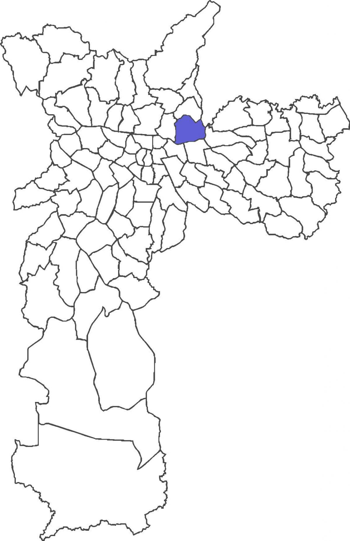 Mapa Vila Maria distriktu