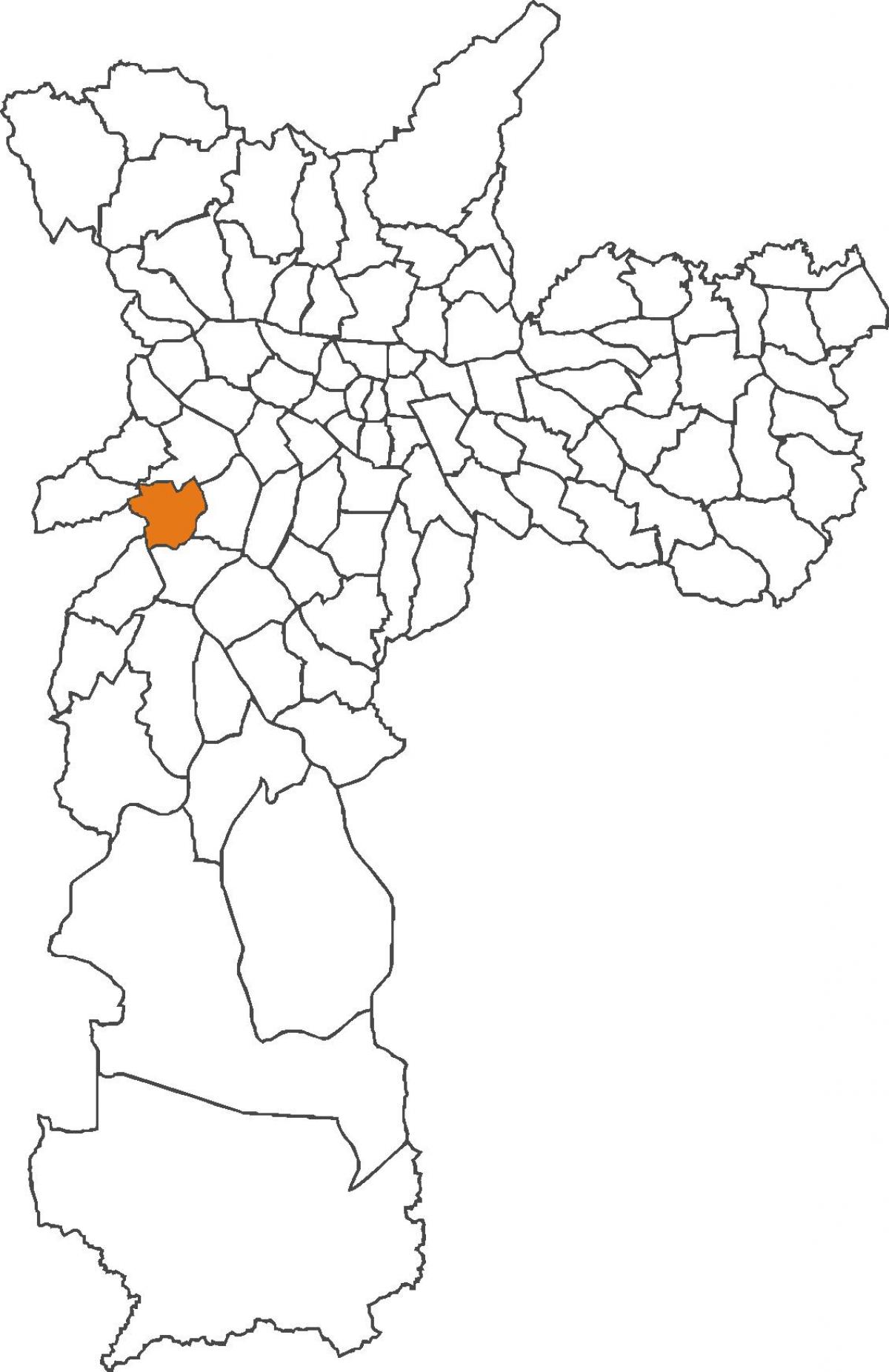 Mapa Vila Sônia distriktu