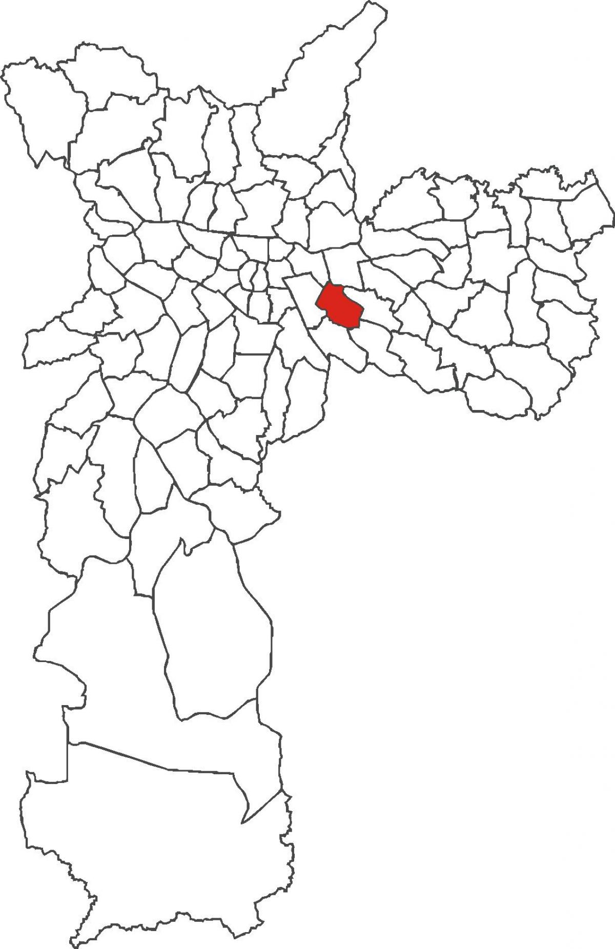 Mapa Água Rasa distriktu