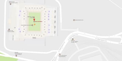 Mapa Arena Korinćanima - Pristup
