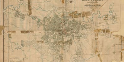 Mapa bivši Sao Paulo - 1916