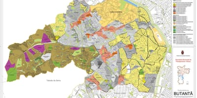 Mapa Butantã Sao Paulo - Okupacija tlu