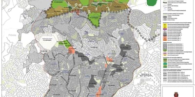 Mapa Freguesia uraditi Ó Sao Paulo - Okupacija tlu