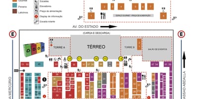 Mapa općinske tržištu Sao Paulo