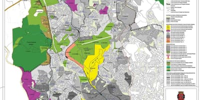 Mapa Pirituba-Jaraguá Sao Paulo - Okupacija tlu