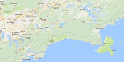 Mapa plaži Baru Seca
