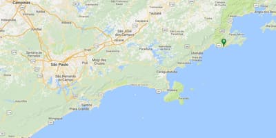 Mapa plaži Camburi