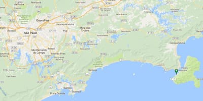 Mapa plaži Curral