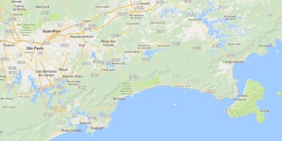 Mapa plaži Enseada