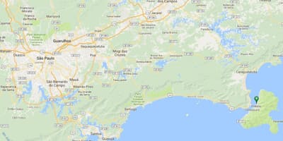 Mapa plaži Itaquanduba